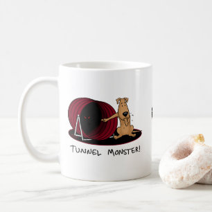 Tunnel Monster - Agility erschreckt nervösen Hund Kaffeetasse