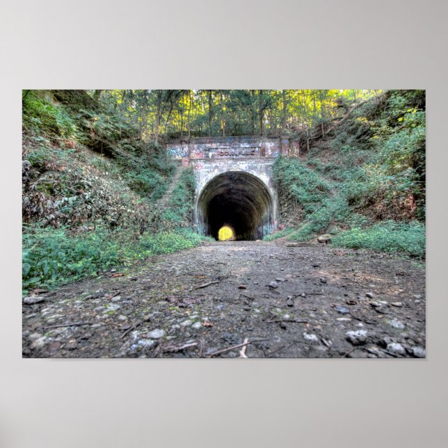 Tunnel Moonville, Landkreis Vinton, Ohio Poster (Vorne)
