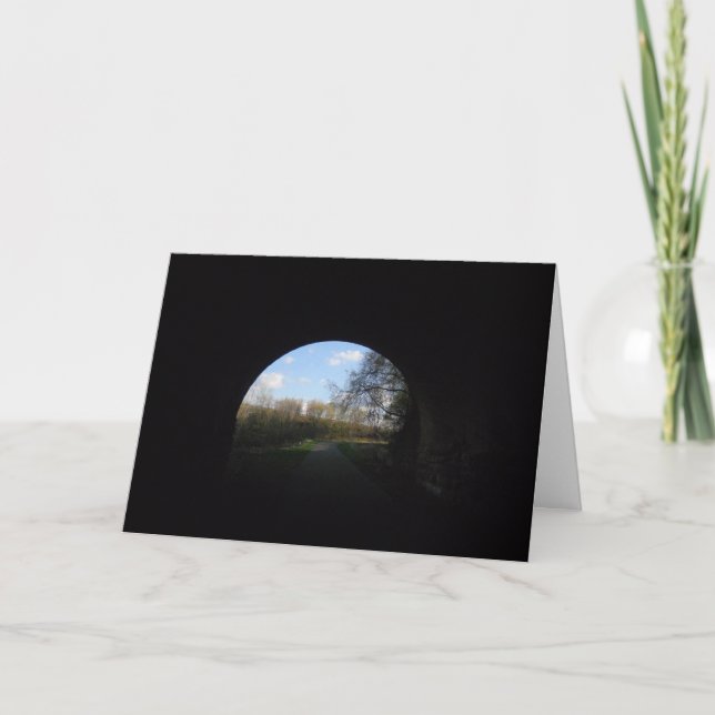 "Tunnel to World" - Sympathiekarte Karte (Vorderseite)