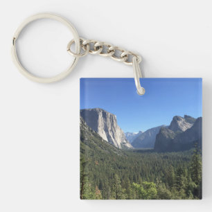 Tunnel View Yosemite Valley Blaue Farbfotografie Schlüsselanhänger