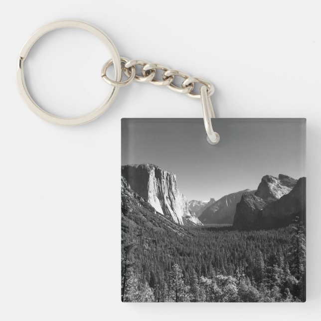 Tunnel View Yosemite Valley Photographie noir et b (Devant)