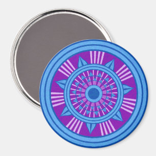 Tunnel Vision Mandala Magnet