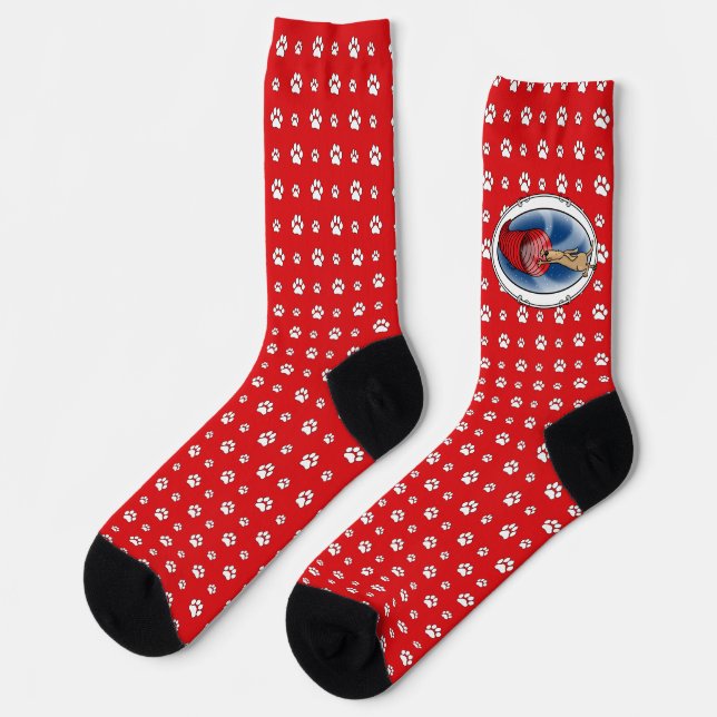Tunnel-Vortex-Syndrom - Agility-schneller, lustige Socken (Linkes Detail)