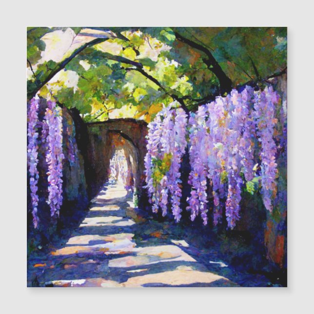 Tunnel Wisteria Magnetkarte (Vorderseite)