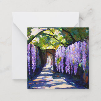 Tunnel Wisteria Mitteilungskarte