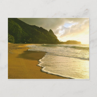 Tunnels Beach, Kauai Postcard Postkarte