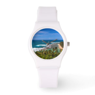 Tunnels Beach vom Kalalau Trail aus gesehen Armbanduhr