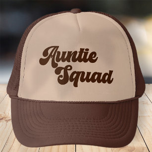 Tuntie Squad Simple Vintag Retro Typografie Truckerkappe