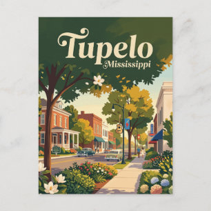 Tupelo, Mississippi Postkarte