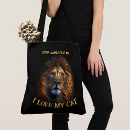 Tüpfelchen "I Liebe My Cat" Benutzerdefinierter Pe Tasche