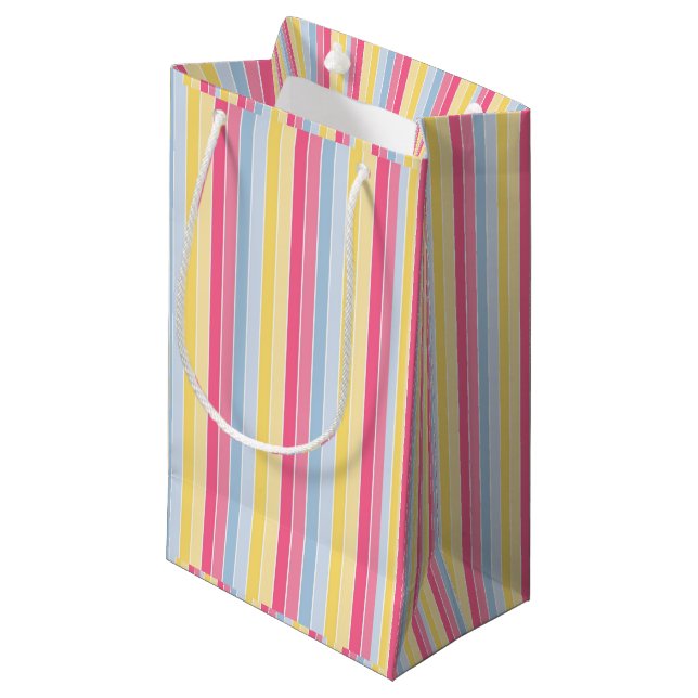 Tüpfelstreifen Kleine Geschenktüte (Vorderseite Schrägansicht)