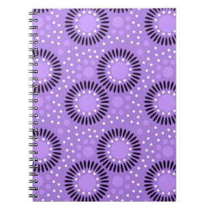 Tupfen-Blumennotizbücher: Lavendel Notizblock