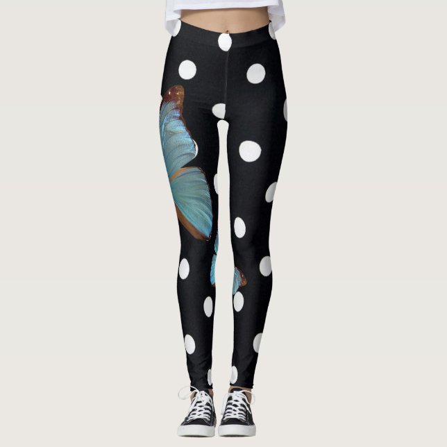 Tupfen-Fliege Leggings (Vorderseite)