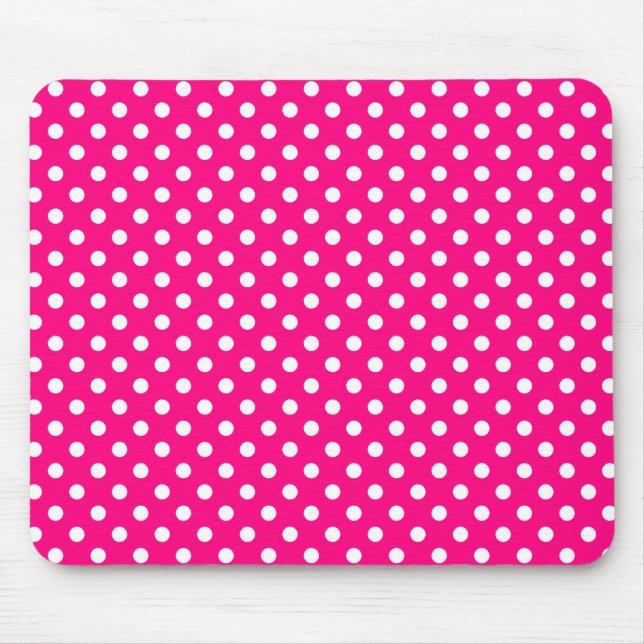 Tupfen in hellem rosa Mousepad (Vorne)