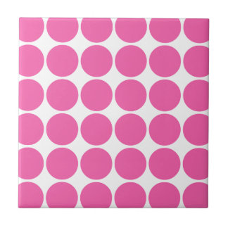 Tupfen-Muster-Druck-Entwurfs-Pink-Tupfen Fliese