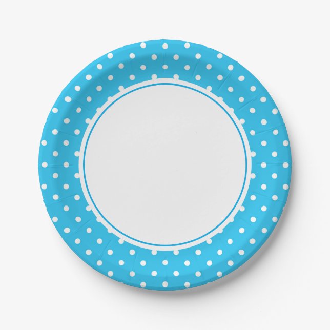 Tupfen-Papier-Teller Pappteller (Vorderseite)