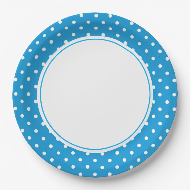 Tupfen-Papierplatten Pappteller (Vorderseite)