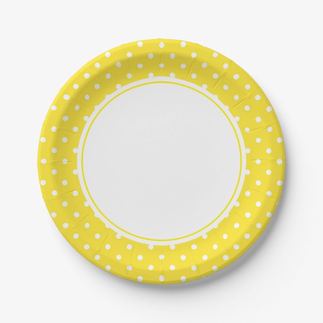 Tupfen-Papierplatten Pappteller (Vorderseite)