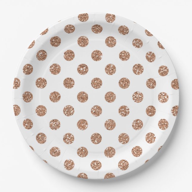 Tupfen Pappteller (Vorderseite)