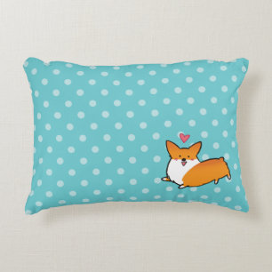 Tupfenglückliches Corgi-Kissen Dekokissen