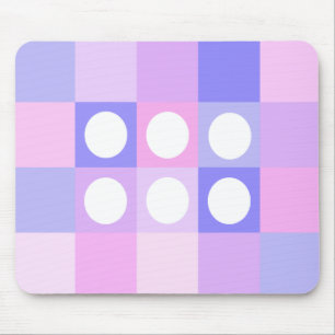 Tupfenquadrate und Kreise Mousepad