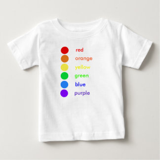 Tupfenregenbogen Baby T-shirt
