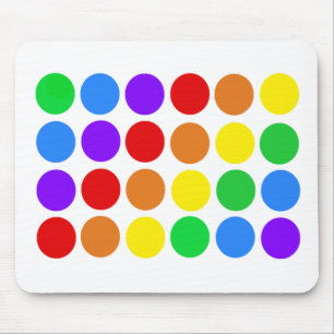 Tupfenregenbogen Mousepad