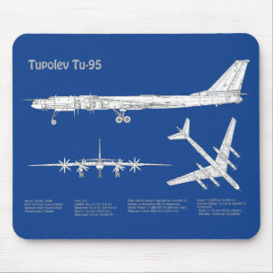 Tupolev Tu-95 - Flugzeugkonzepte ABD Mousepad