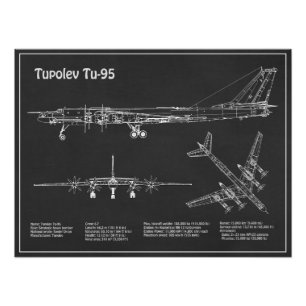 Tupolev Tu-95 - Flugzeugkonzepte PD Fotodruck