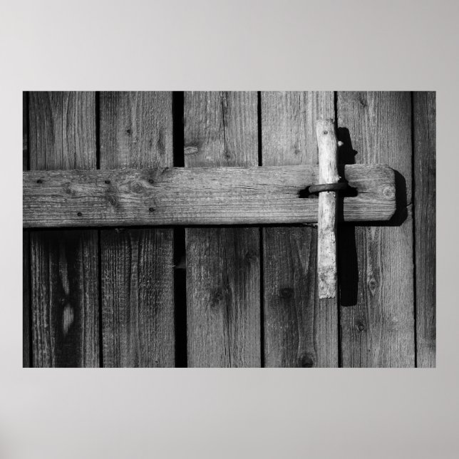 Tür der alten Scheune 3 Poster (Vorne)
