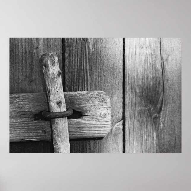 Tür der alten Scheune 4 Poster (Vorne)