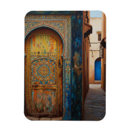 Tür in Fez Marokko Reise Magnet