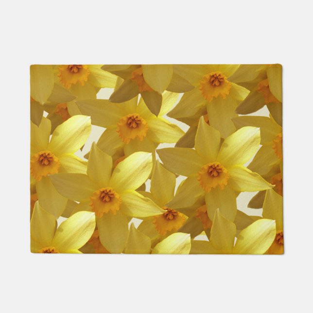 Tür-Matte der Narzissen-Blüten-2 Fußmatte (Vorderseite)