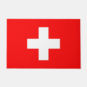 Tür-Matte mit Flagge von der Schweiz Fußmatte