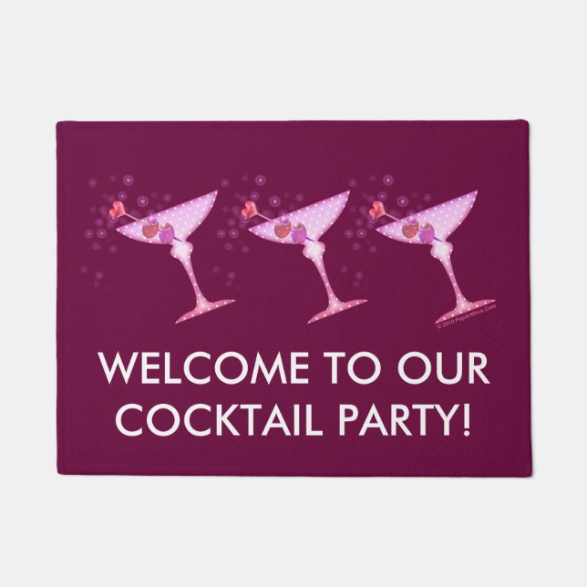 TÜR-MATTEN - ROSA MARTINI FUßMATTE (Vorderseite)