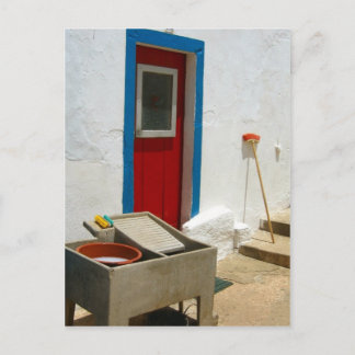 Tür nach Portugal Postkarte