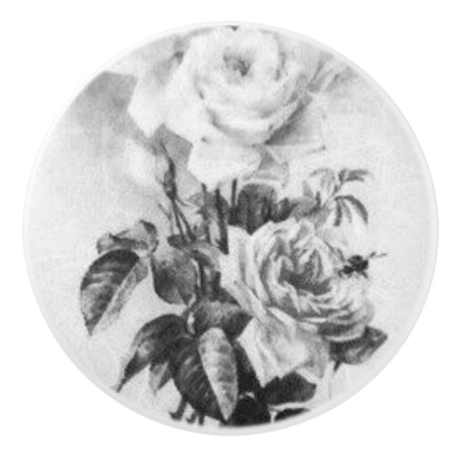 TÜR PULL KERAMIK STIL DESIGN KERAMIKKNAUF (Vorderseite)