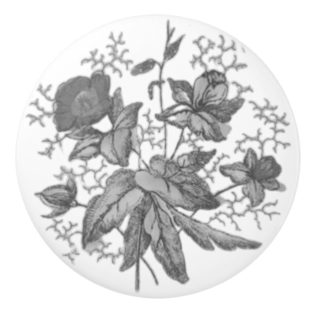 TÜR PULL KERAMIK STIL DESIGN KERAMIKKNAUF (Vorderseite)