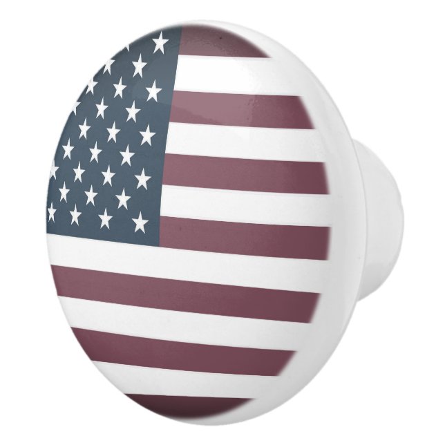 Tür und Schublade der amerikanischen Flagge Kerami Keramikknauf (Rechts)