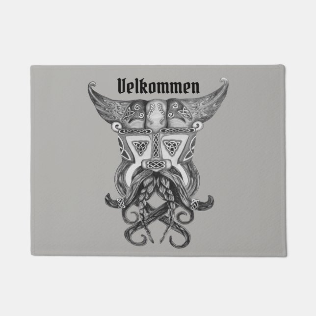 Tür Vikings Medievil matt Fußmatte (Vorderseite)