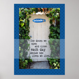 Tür Wir öffnen Tür Foto Poster