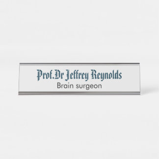 Tür-Zeichen-Namensschild Schreibtischnamensplakette