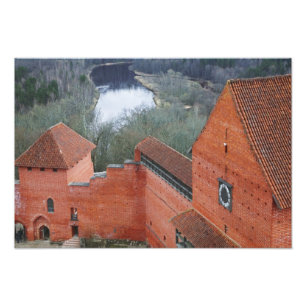 Turaida-Burg am Gauja-Fluss, Sigulda, Lettland Fotodruck