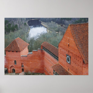 Turaida Castle by Gauja River, Sigulda, Lettland Poster