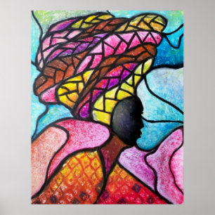 Turban Girl Poster