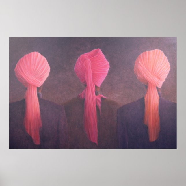 Turban Triptych Poster (Vorne)