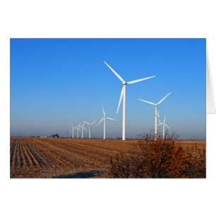 Turbine éolienne en automne après-midi