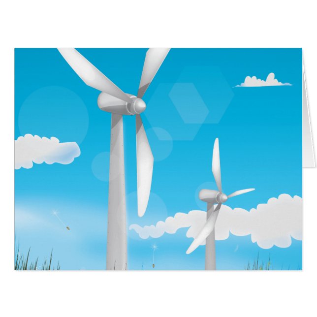Turbine éolienne énergie renouvelable (Devant horizontal)