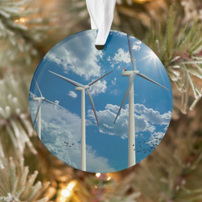 Turbines à vent Ciel bleu nuages (Arbre)