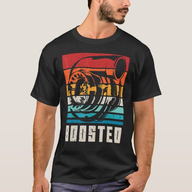 Turbo Car Boosted Car Racing T-Shirt (Vorderseite)